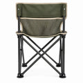 Olive Green, Beige and Black Folding Camping Chair, 22 x 20 x 31 in