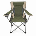 Folding Camping Chair with Cup Holder, Olive Green/Beige/Black/Gray, 25 x 20 x 39 in